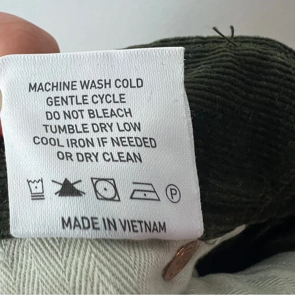 TODD SNYDER | Men’s Slim Fit Green Corduroy Pants Olive Stretch 30x32 - Picture 11 of 13